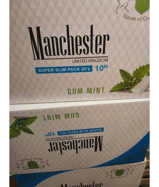 Сигареты "Manchester Superslims Gum mint"